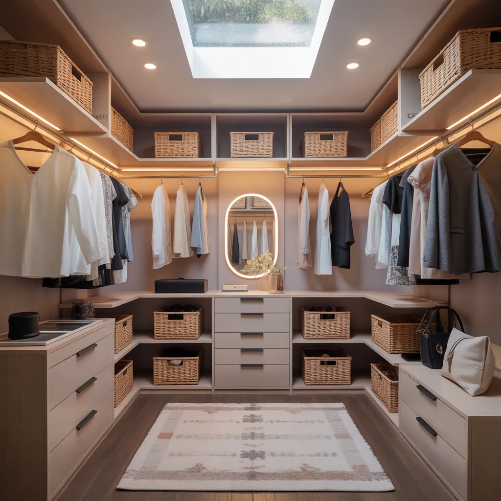 ideas for small walk in closet