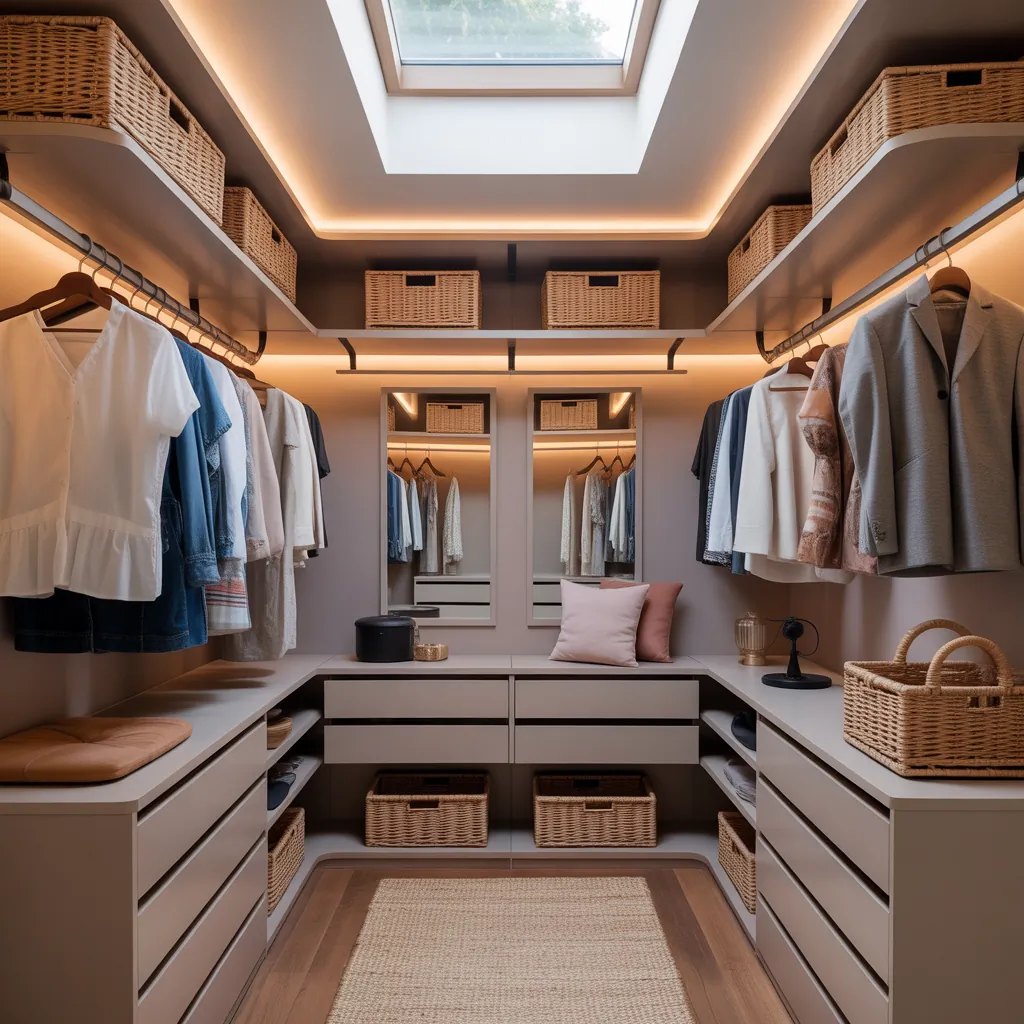 ideas for small walk in closet