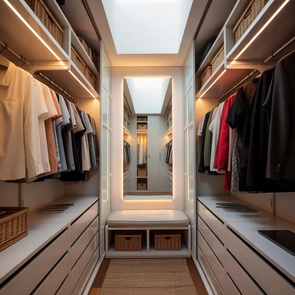 ideas for small walk in closet