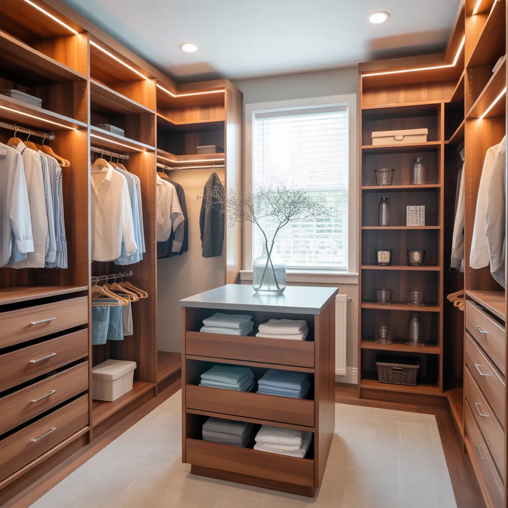 ideas for small walk in closet