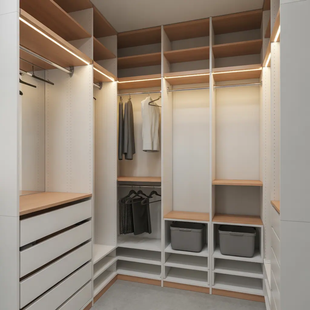 ideas for small walk in closet