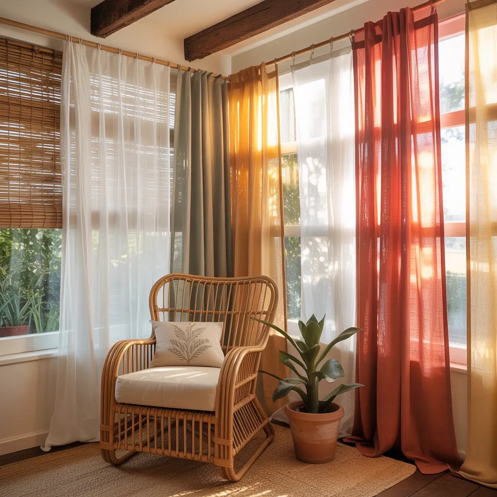 ideas for sunroom curtains