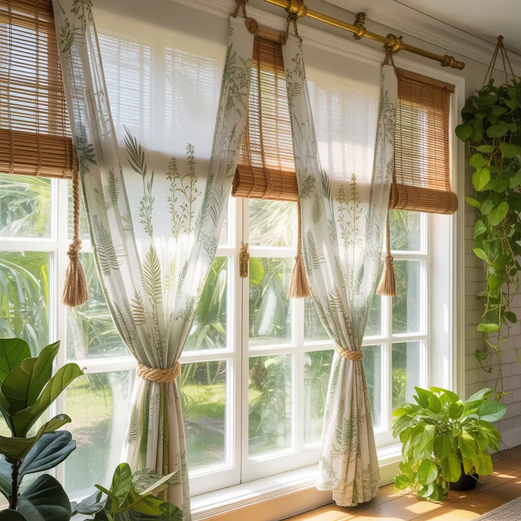 ideas for sunroom curtains