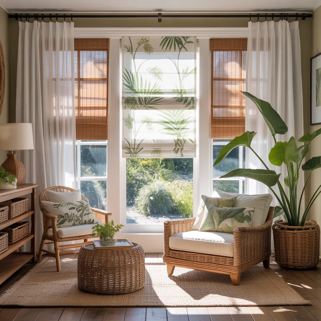 ideas for sunroom curtains