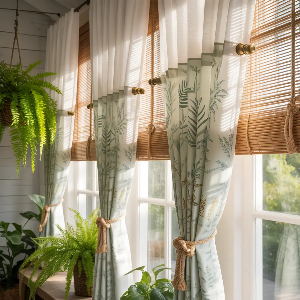 ideas for sunroom curtains