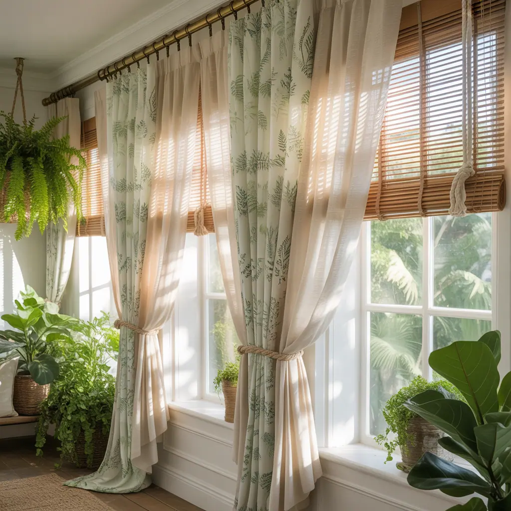 ideas for sunroom curtains