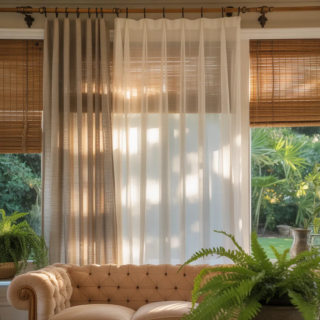 ideas for sunroom curtains