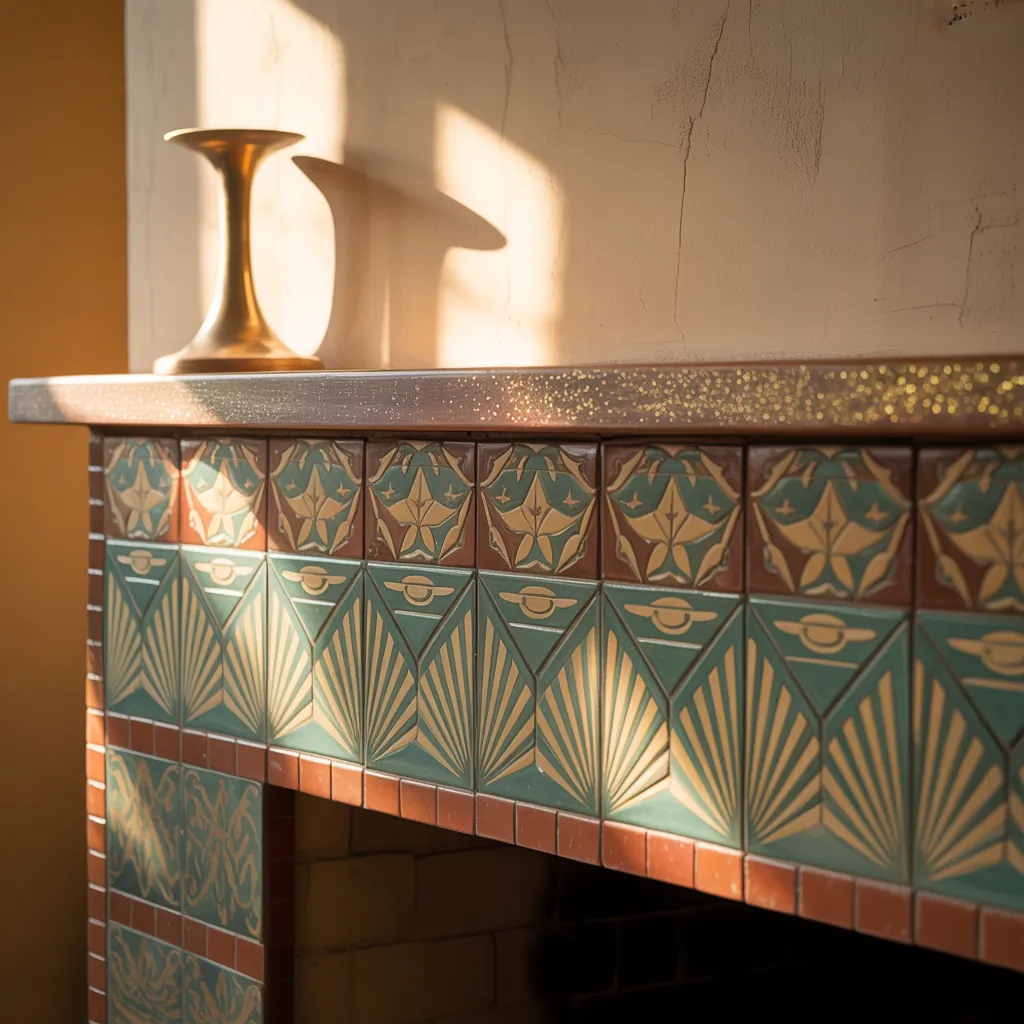 ideas for tiled fireplaces