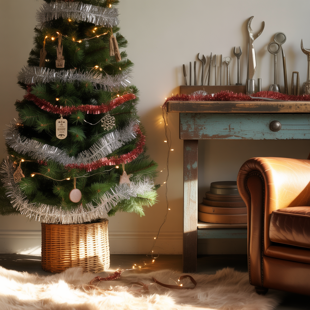 ideas for tinsel christmas tree