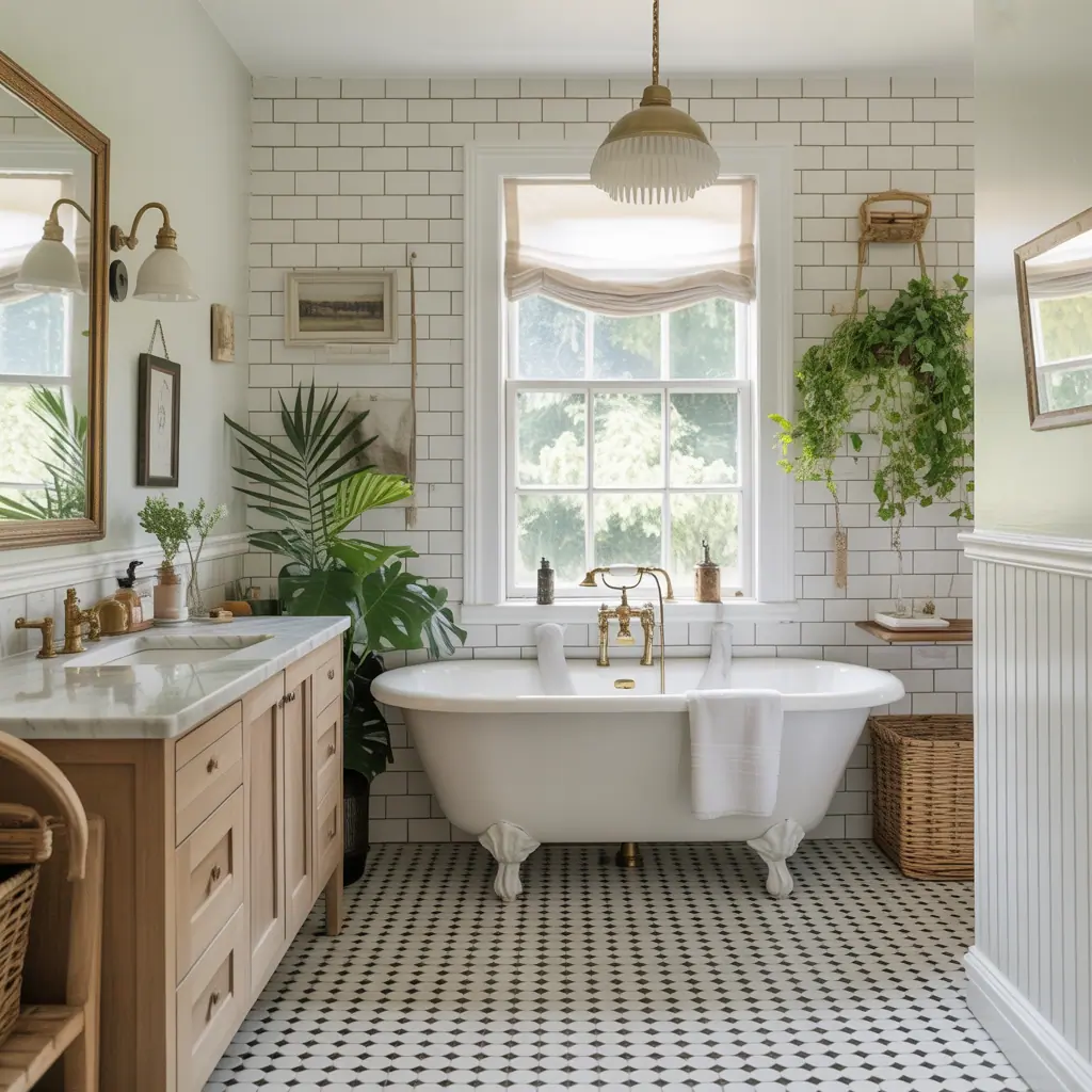 ideas for traditional white bathrooms