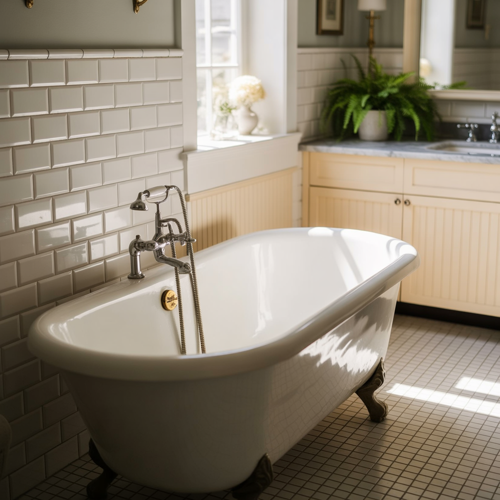 ideas for traditional white bathrooms