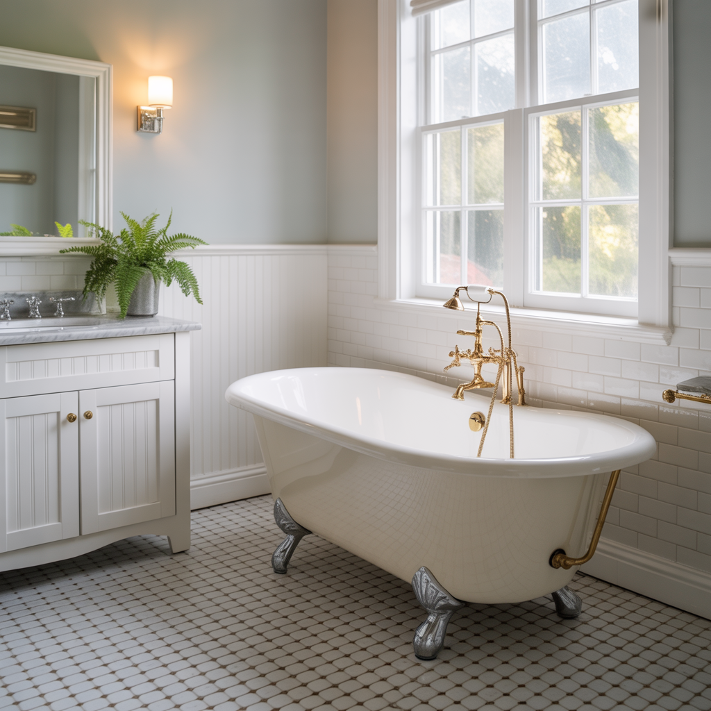 ideas for traditional white bathrooms