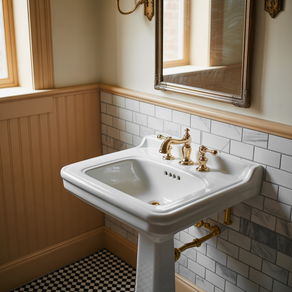 ideas for traditional white bathrooms