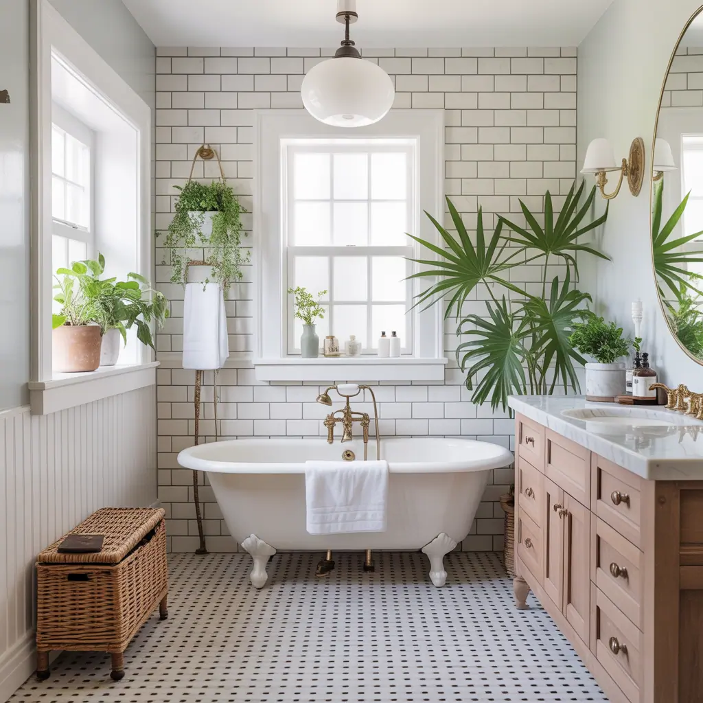 ideas for traditional white bathrooms