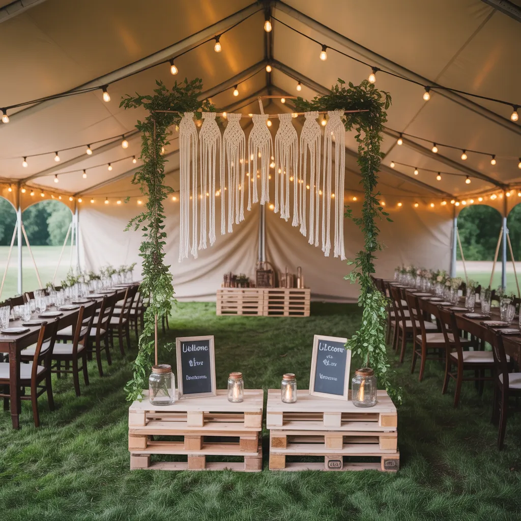ideas for wedding tent decoration