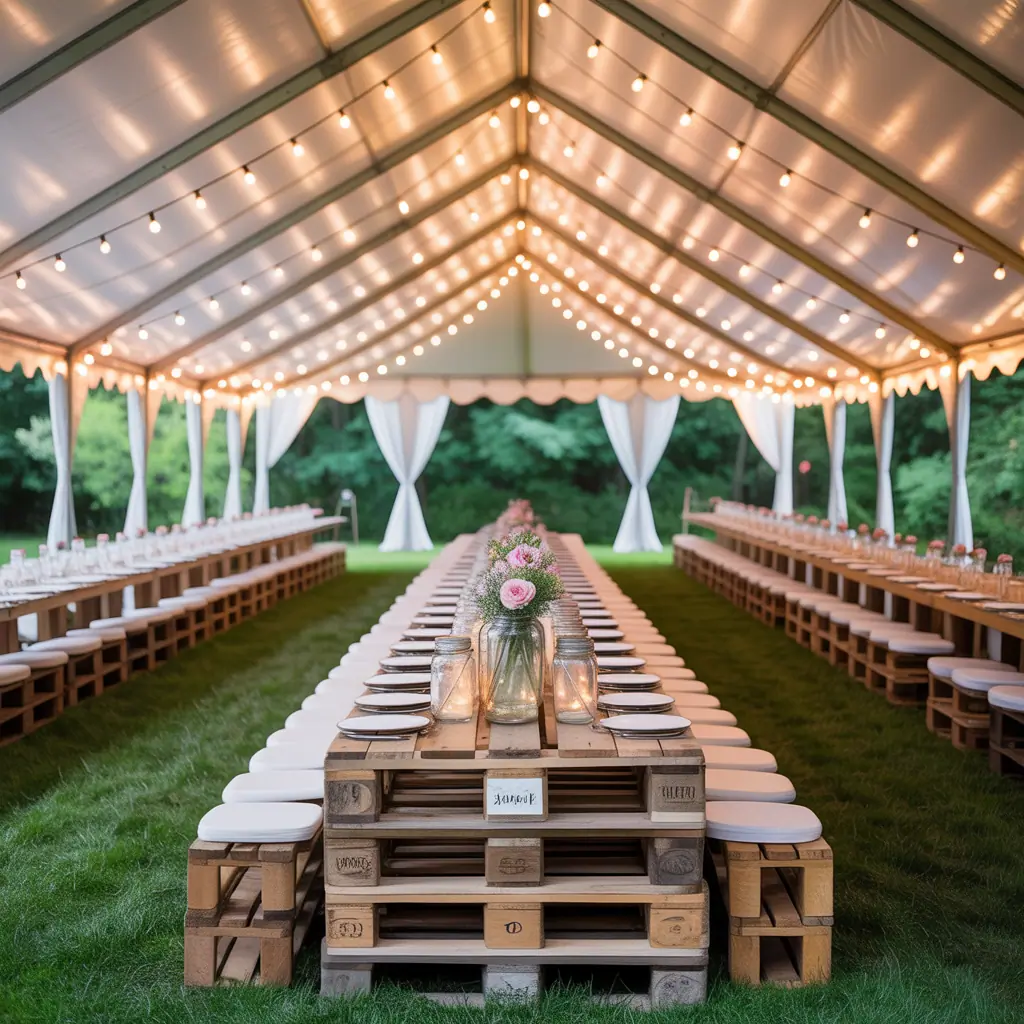 ideas for wedding tent decoration