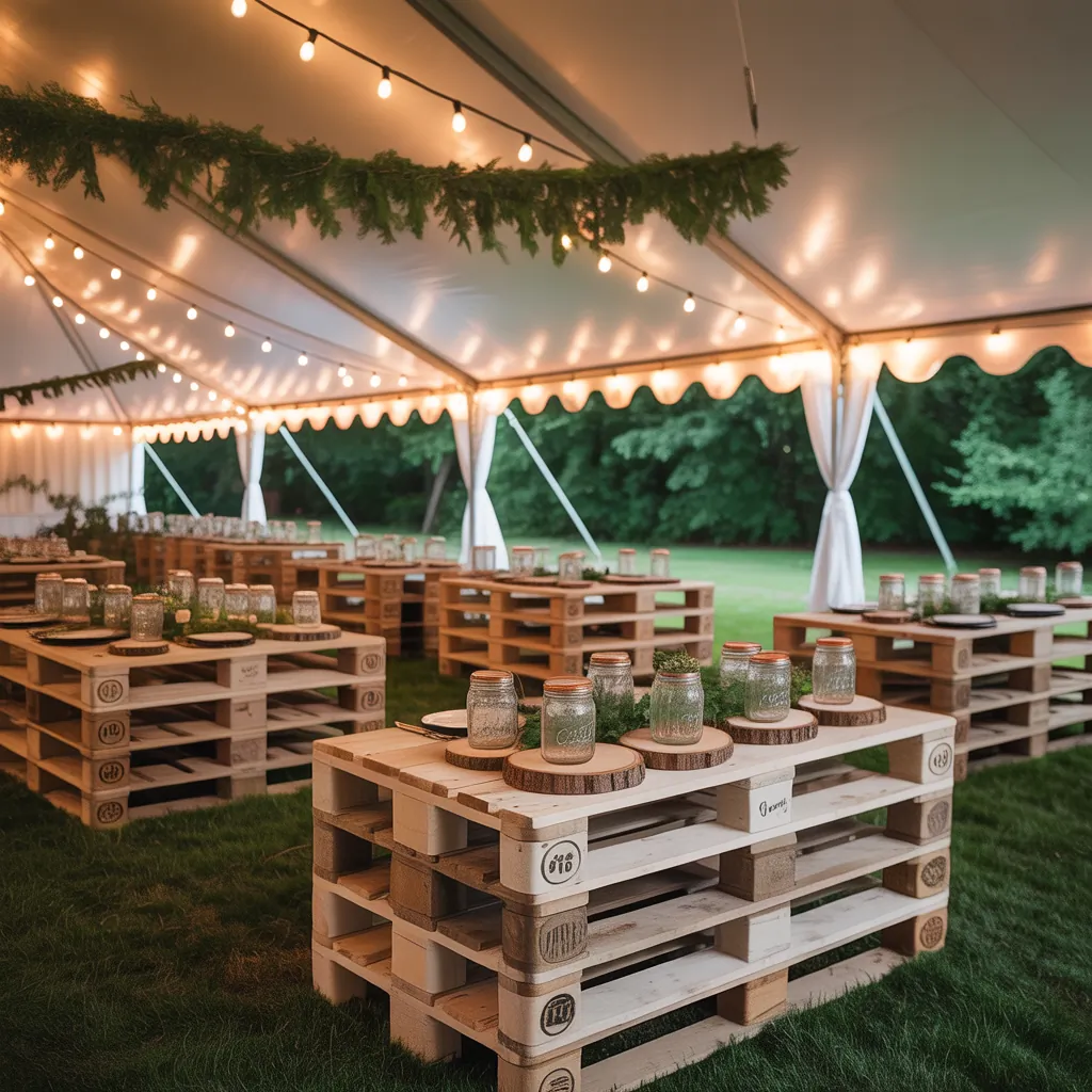ideas for wedding tent decoration
