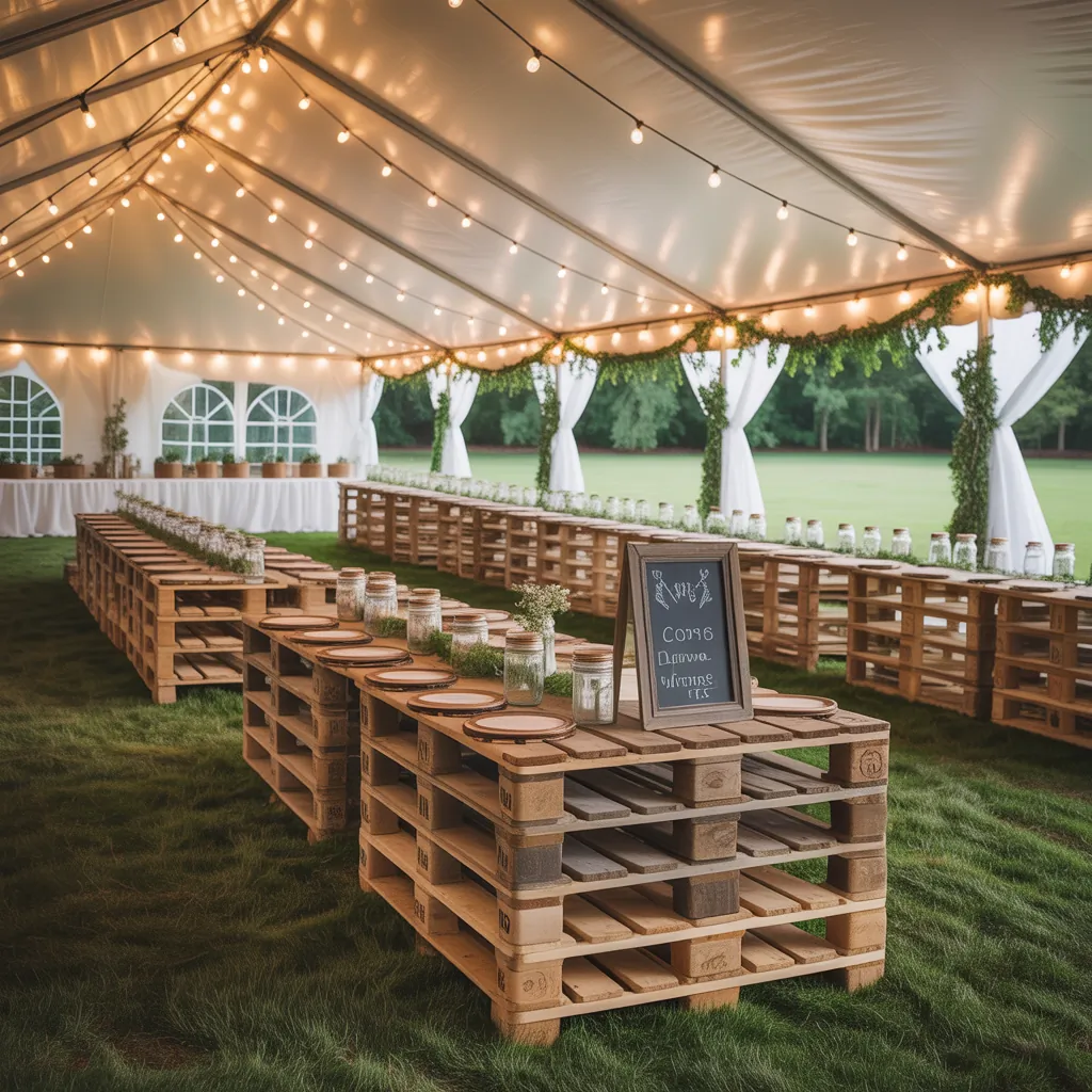 ideas for wedding tent decoration