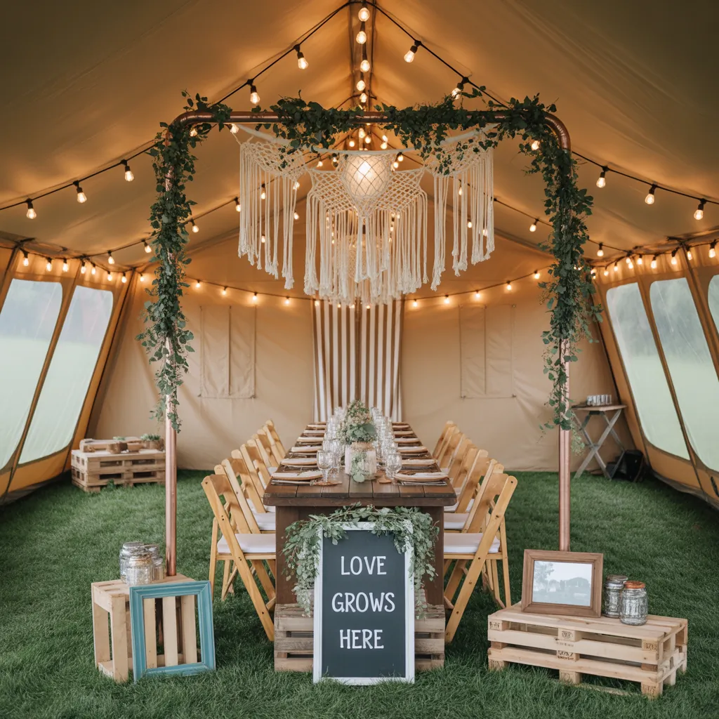 ideas for wedding tent decoration