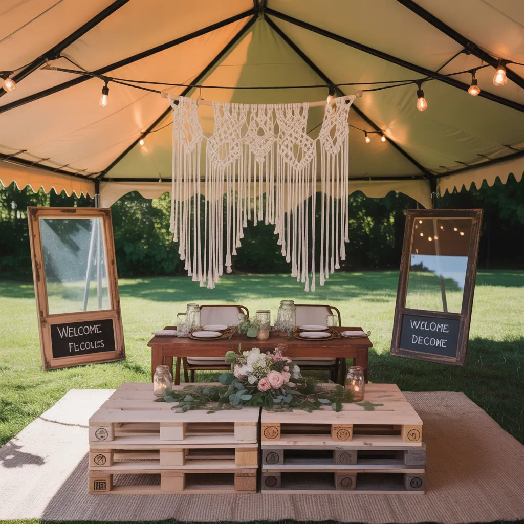 ideas for wedding tent decoration