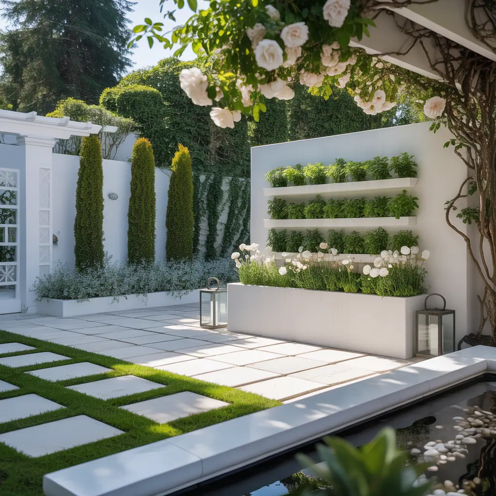 ideas for white garden