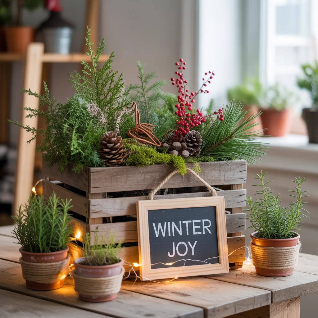 ideas for winter planter