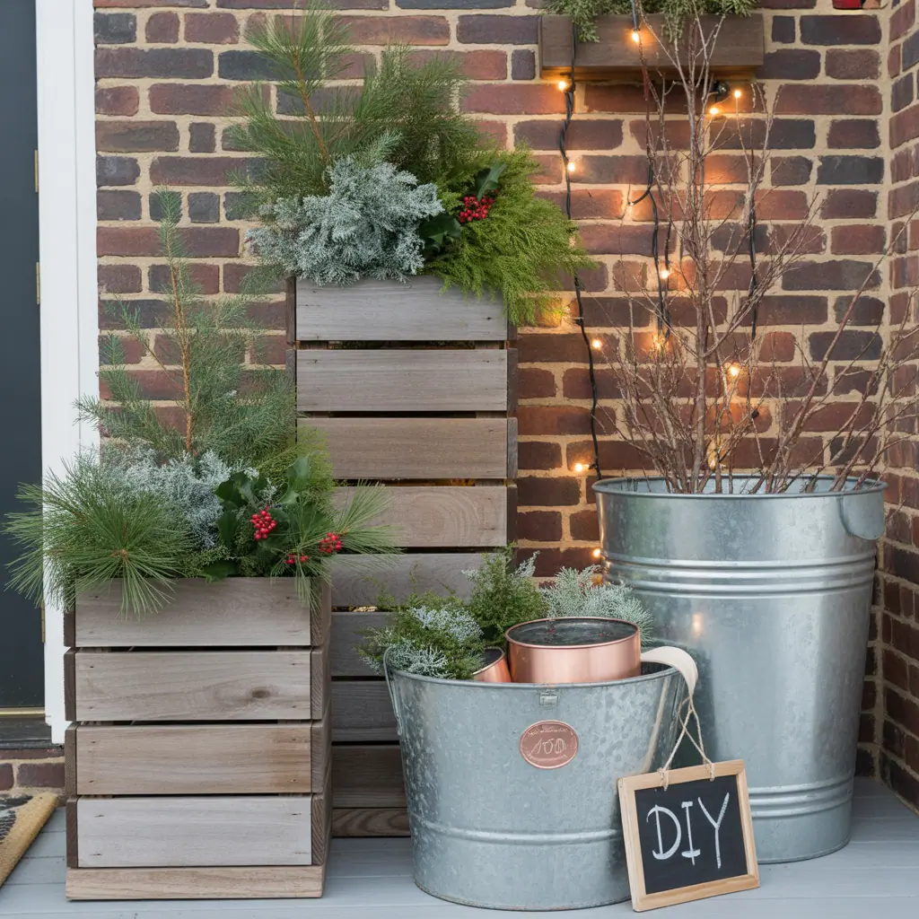 ideas for winter planter