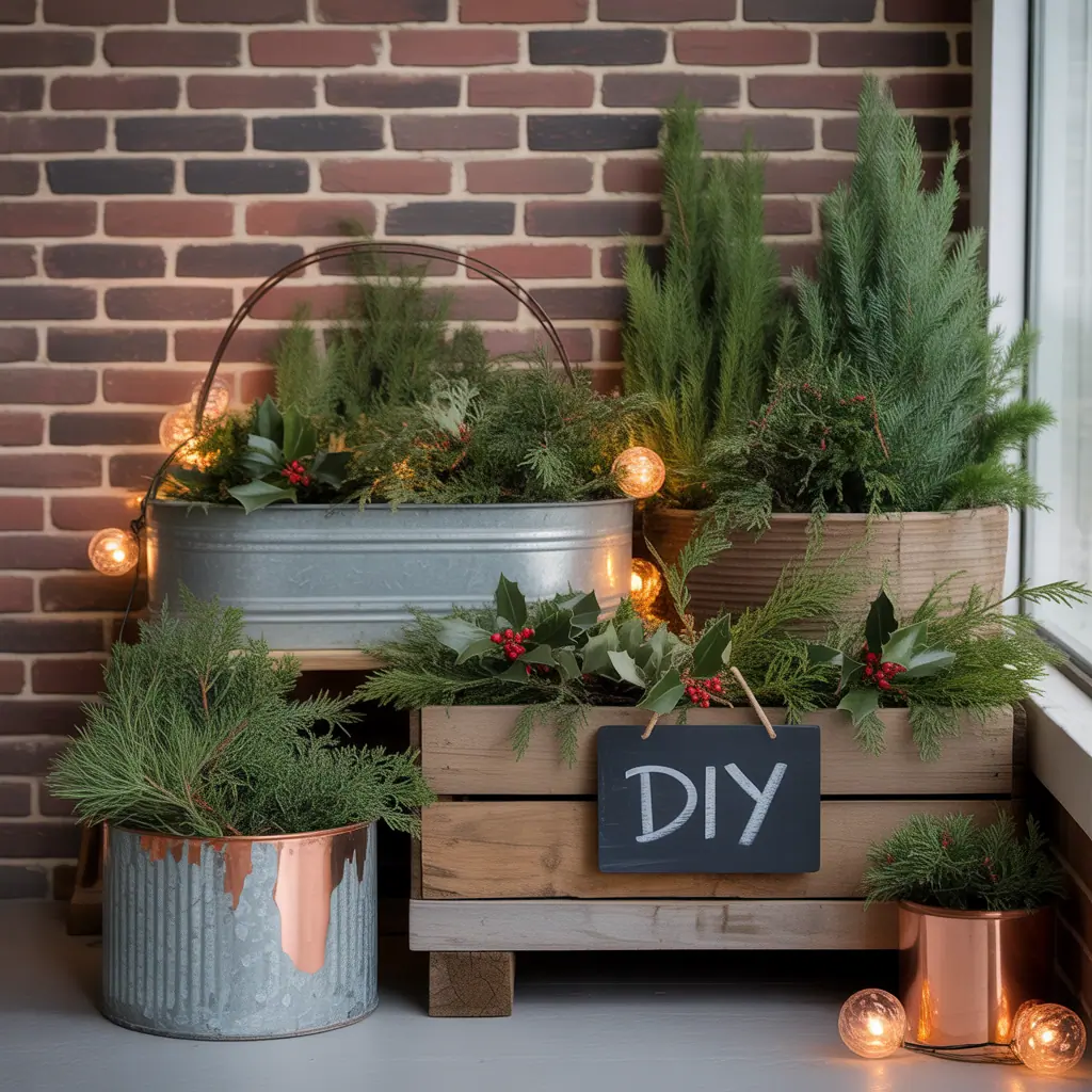 ideas for winter planter