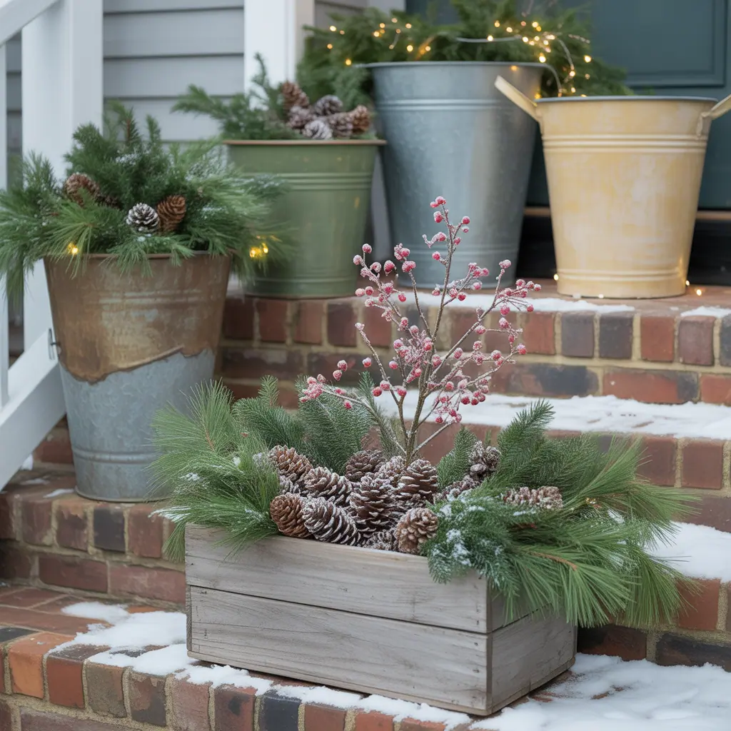 ideas for winter planter