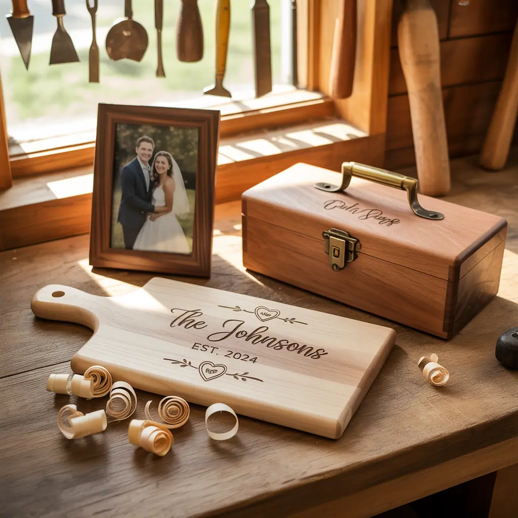 ideas for wooden wedding gifts