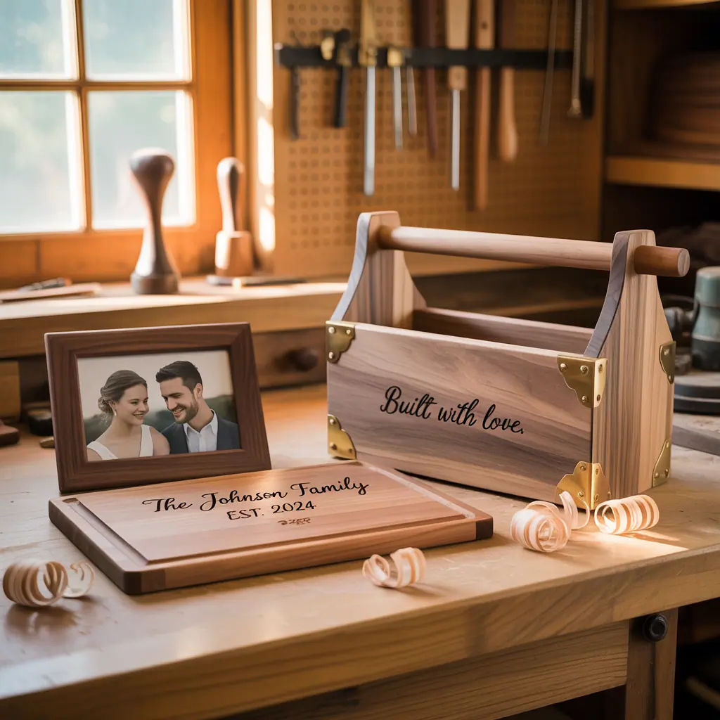 ideas for wooden wedding gifts