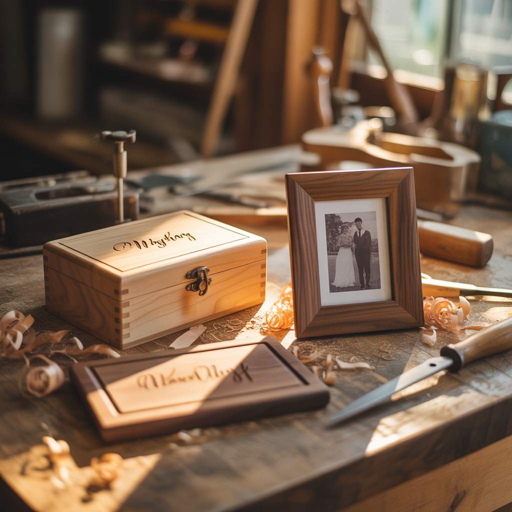 ideas for wooden wedding gifts