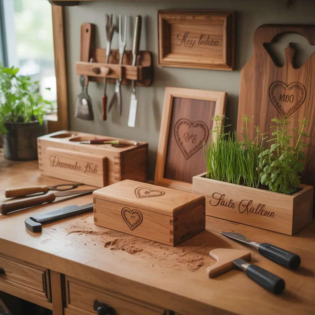 ideas for wooden wedding gifts