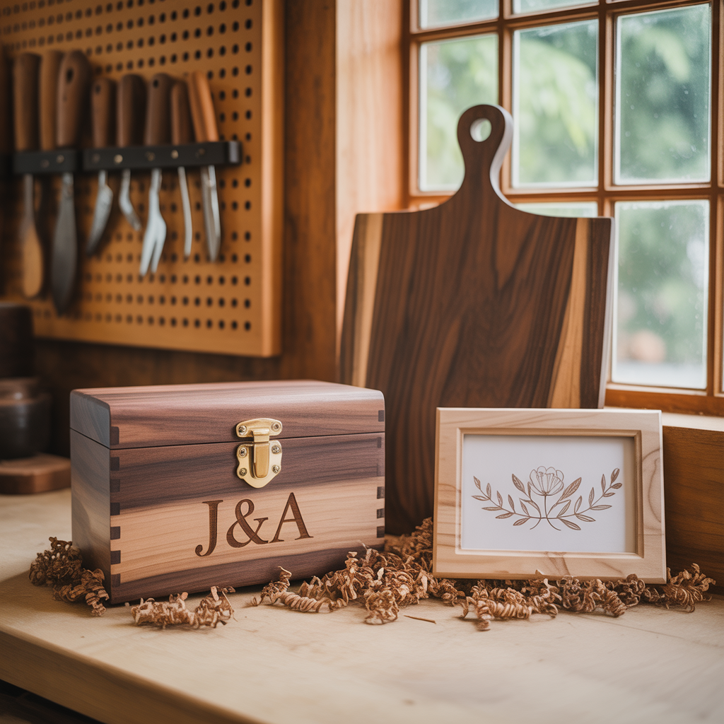 ideas for wooden wedding gifts