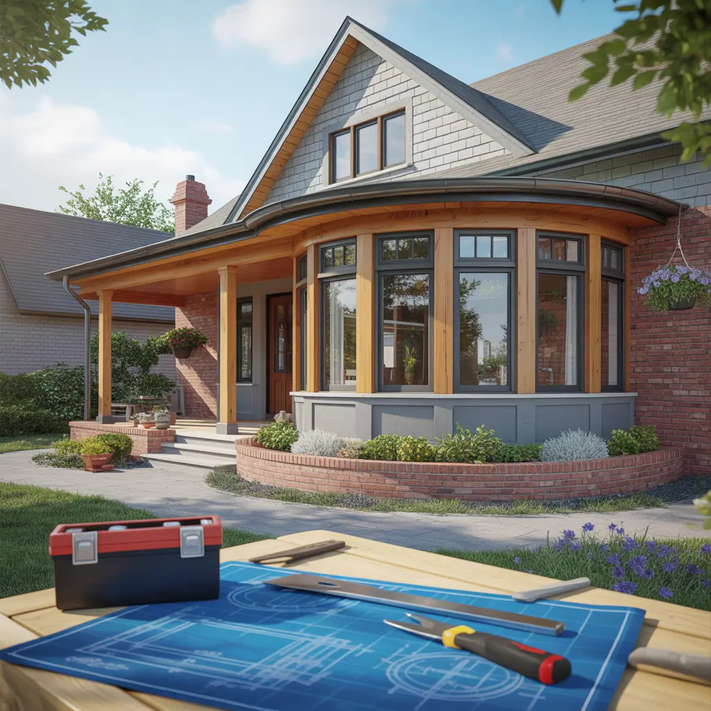 ideas front house addition