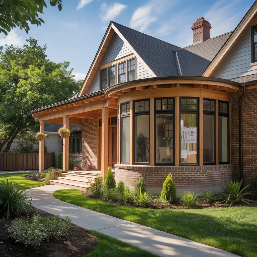 ideas front house addition