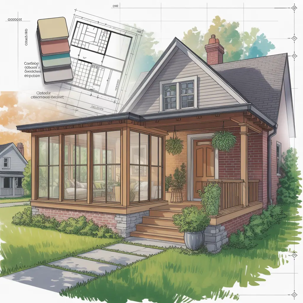 ideas front house addition