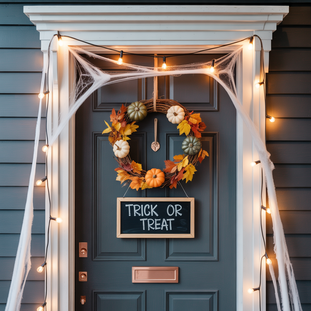 ideas halloween door decor