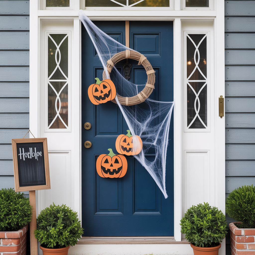 ideas halloween door decor