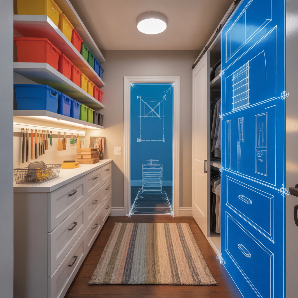 ideas hallway closet