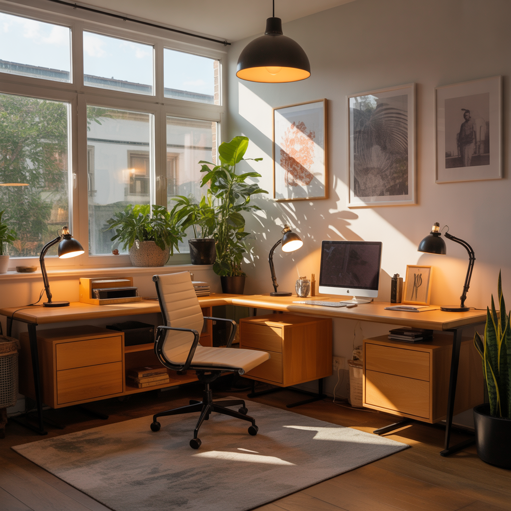 ideas home office lighting