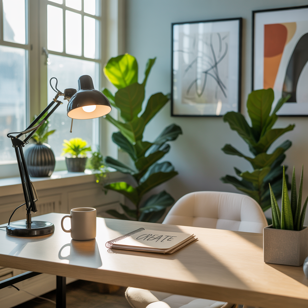ideas home office lighting