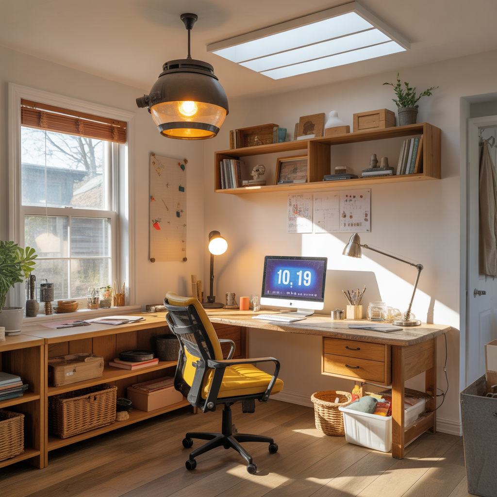 ideas home office lighting