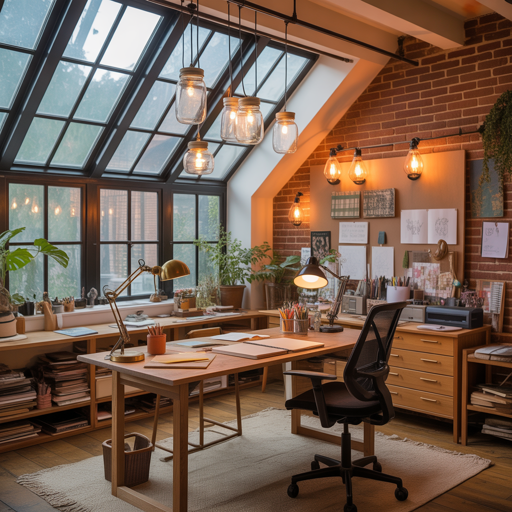 ideas home office lighting