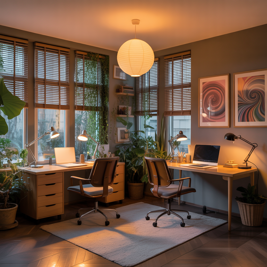 ideas home office lighting