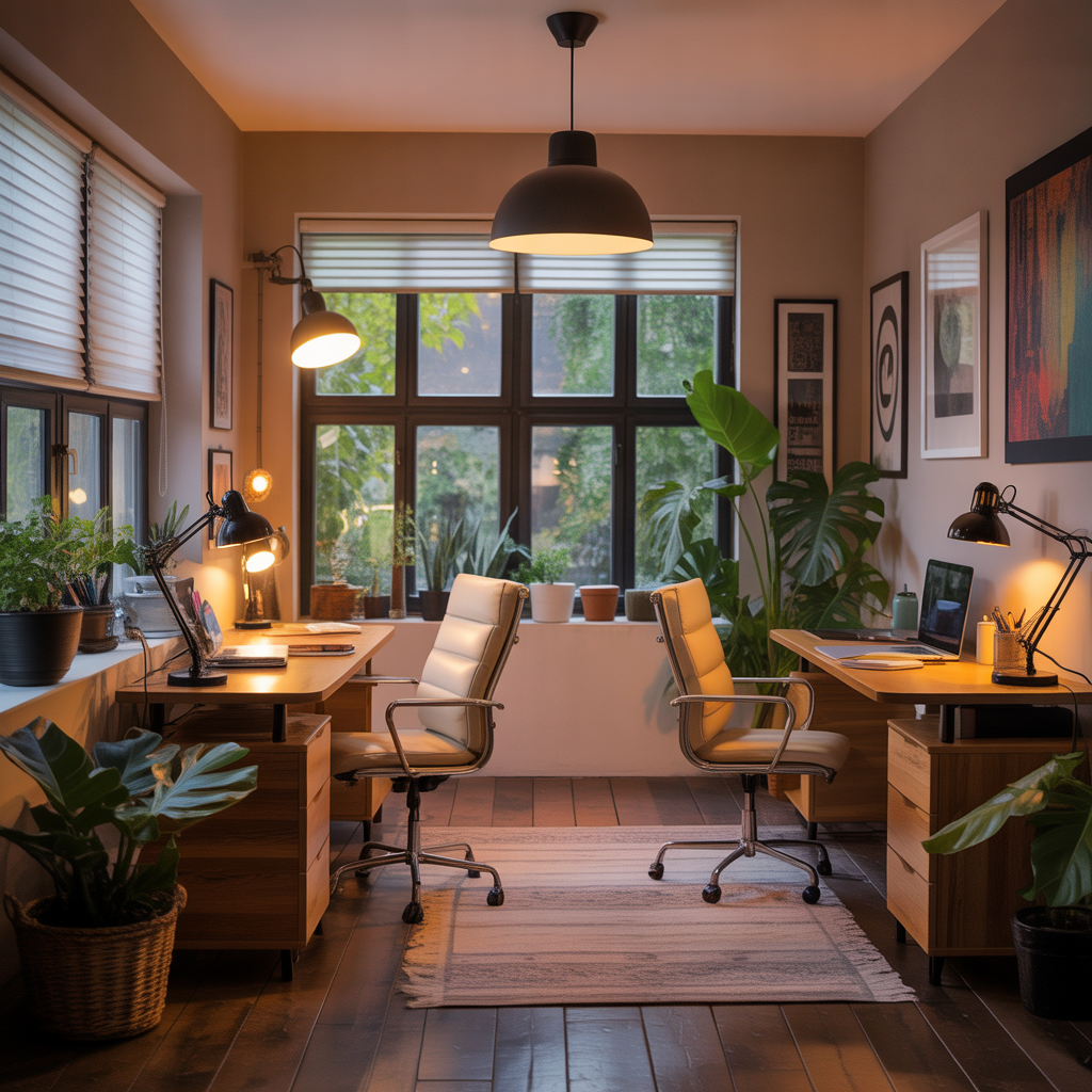 ideas home office lighting