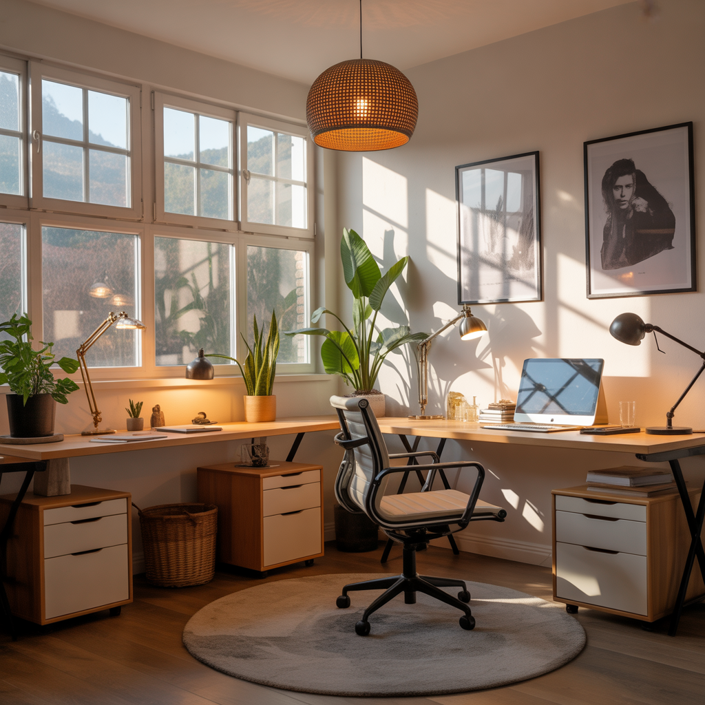 ideas home office lighting