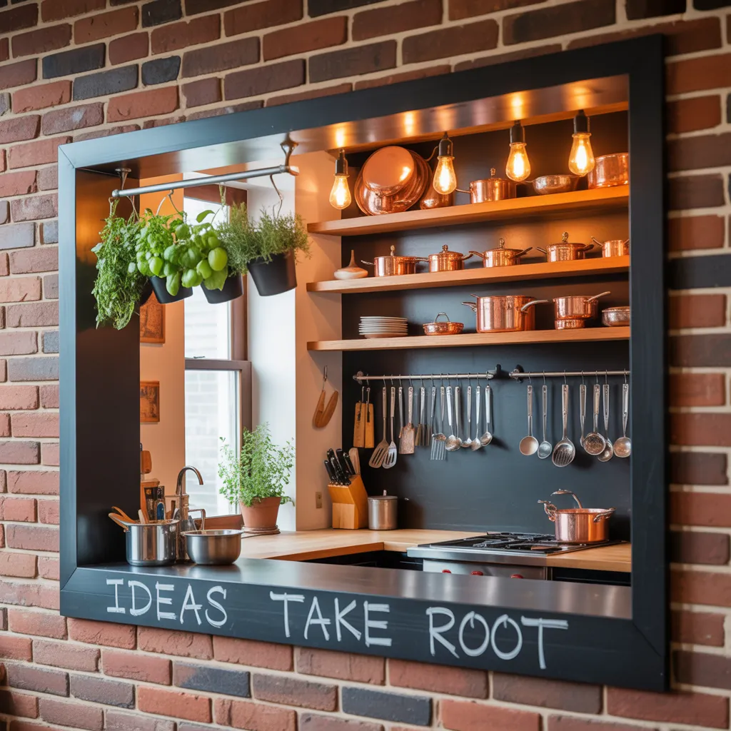 ideas kitchen wall opening