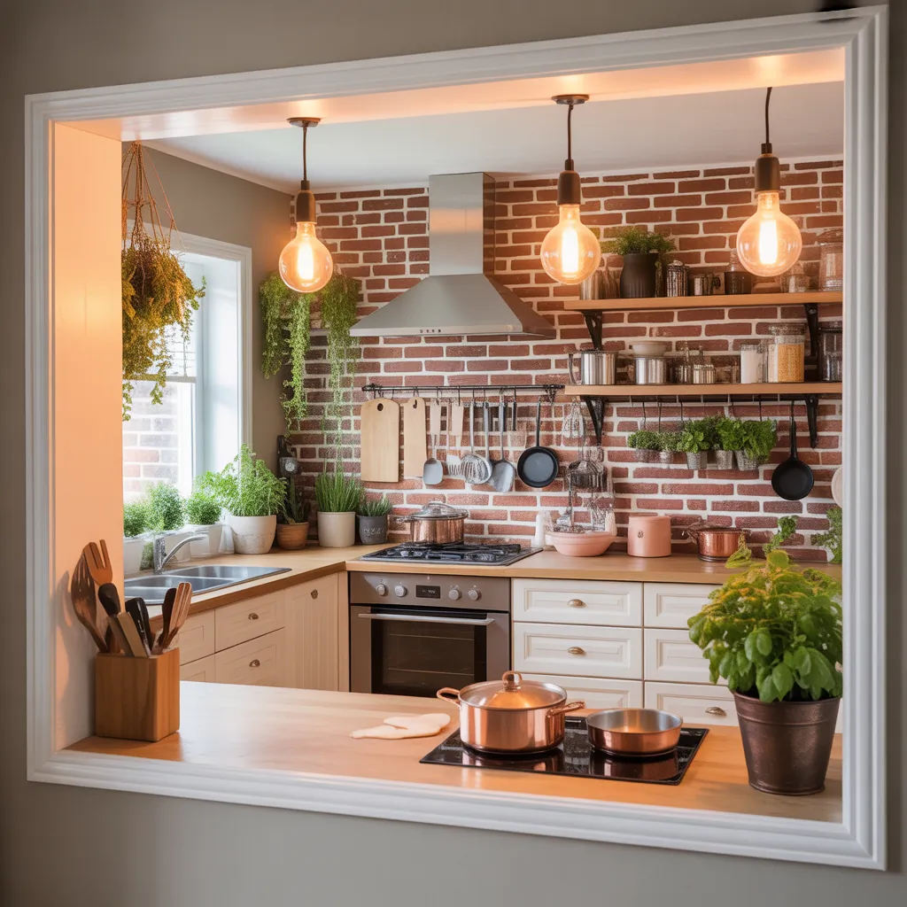 ideas kitchen wall opening