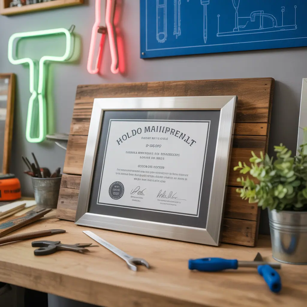 ideas modern diploma frame
